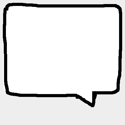 empty word bubble
